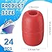 Vertintong Deep Water Fishing Float 4.72 x 2.75'' Heavy Duty Pool Buoy Float Fishing Marker 0.78 Hole for Kayak Tow Line Anchor Marker Buoy Drift Sock Replace Pool Crabbing Dock(Red, 24 Pcs)