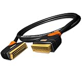 Color: negro HIE-SASC-0150 - Cable euroconector ergonómico (1,5 m, OFC de 21 polos)