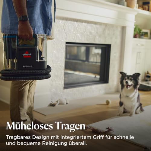 BISSELL SpotClean C5, Polsterreiniger Gerät, Teppichreiniger mit Triple Action System, Leichtgewicht Waschsauger, Nasssauger für Teppiche, Polster, Auto & Mehr, Leistungsstarker 400W Motor, 3861N