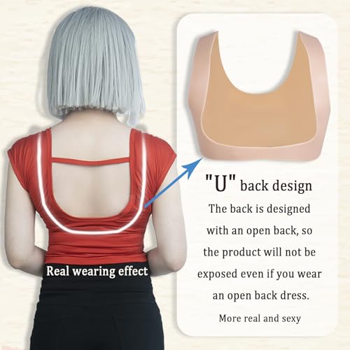 Silicone Breastplate Fake Boobs Backless Breast Forms For Crossdresser Drag Queen Breasts Enhancers Forms2