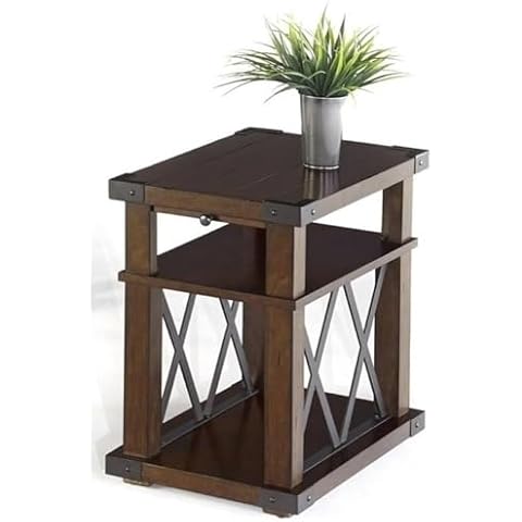 Progressive Furniture Landmark Chairside Table, Vintage Ash Cover