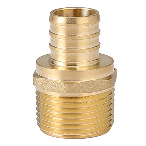 200PACK GUOFIS PEX B Male Adapter Fitting,Pex 3/4"x3/4"MNPT(PEX1807021-200)