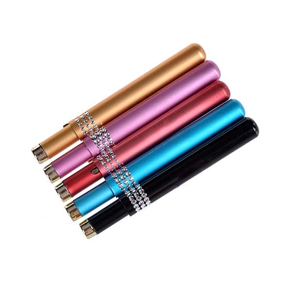 CCbeauty 5Pcs Portable Retractable Cosmetic Makeup Lip Brush Pen with Cap For Lipstick Gloss Applicators