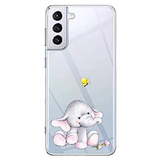 Mobilskal Kompatibel Samsung Galaxy S21/S21+/S21 Ultra 5G Silikon Gel TPU Flexibel Mjuk Kristallklart Ultratunna Stötsäker Repfri Härlig Djur- Mönster Bakstycket (S21+, 3)