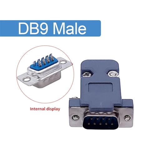 Evita soldaduras con el conector DB9 RS232 de tornillo instalable con carcasa plata 2