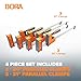 Bora 4 Pack Parallel Clamps for Woodworking - Two 24 Inch and Two 31 Inch Parallel Wood Clamps Heavy Duty Bar Clamp for Wood Working with 1100 Lbs of Clamping Force Each - DIY Bora Clamp Set