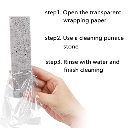 Rpyueyou 2Pack Pumice Stone For Toilet Bowl Cleaning, Scouring Stick Powerfully Clean Away Limescale Stain, Hard Water Ring, Calcium Buildup,Iron&Rust. Bath, Household, Spa, Pool, Grill #TOP6