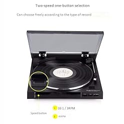 T30 entièrement Automatique de Disque Vinyle Player, Supports 2 Vitesses de 33/45,1 Bouton de sélection de 2 Vitesses, soutient diverses spécifications, de Profondeur et Son Stable - Les Beatles, Paul McCartney, John Lennon, RIngo Starr, George Harrison T30 entièrement Automatique de Disque Vinyle Player, Supports 2 Vitesses de 33/45,1 Bouton de sélection de 2 Vitesses, soutient diverses spécifications, de Profondeur et Son Stable – Image 5