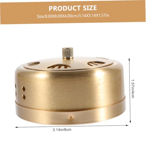 Caja de Moxibustión de Cobre Reforzado con Diseño Hueco Portátil para Terapia de Moxa para Relajación y Masaje miniatura 2