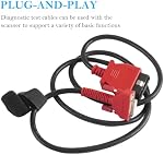 OBD2 Main Test Cable, 16 Pin OBD2 Scanner Data Cable for Car Diagnostic Tool (3nd Row)