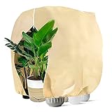 UNU Winterschutz für Pflanzen(200x240cm),Pflanzenschutz Winter mit Kordelzug und Reißverschluss,Winterschutz für kübelpflanzen Olivenbaum Palmen