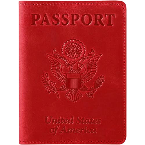 KVANC Passport Wallets Passport Covers, Passport and Vaccine Card Holder Combo, Ultra Slim Passport Holder for Women Men, PU Leather Passport Case Protector with Waterproof Vaccine Card Slot