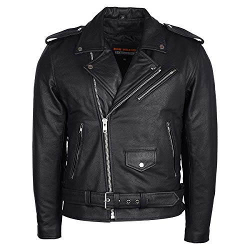 Men's Eagle Embossed Biker Jacket