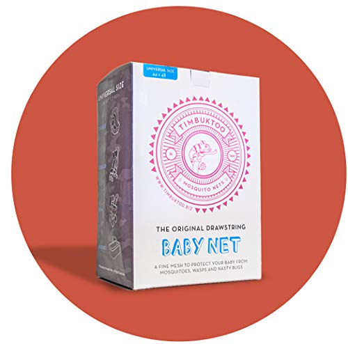 The Original Drawstring Baby Mosquito Net For Strollers, Car Seats, Bassinets And Carriers - Ultra Fine Mesh Protection Against Mosquitos, No-See-Ums, And Wasps - No Harmful Chemicals. #TOP1