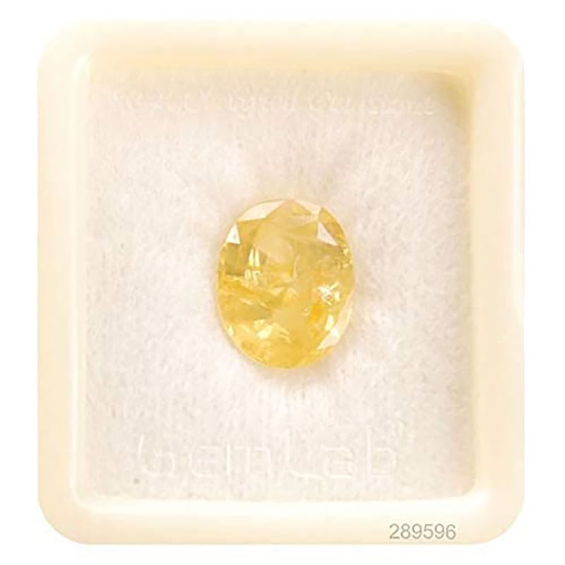 Saphir jaune naturel Pukhraj de 4 ratti pour haute joaillerie