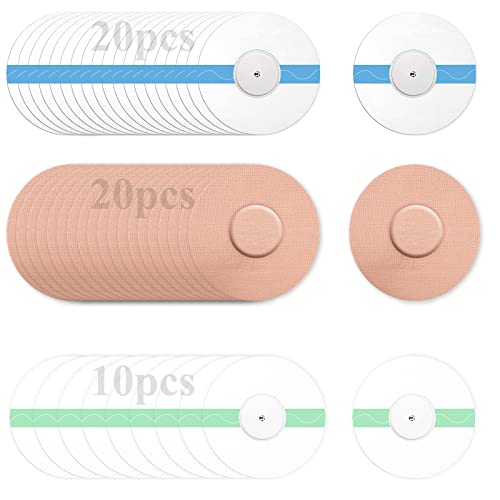 Parches Freestyle Libre 50 Piezas Parches Resistentes Agua Transparente Sensor Parches Tiritas Redondas Tiritas Resistentes Agua Kinesiotape, para Freestyle Libre 1 2&3 Cover