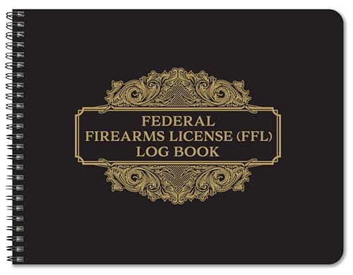 BookFactory Federal Firearms License (FFL) Log Book Firearm Dealer Acquisition & Disposition Record Book ATF Gun Logbook - 100 Pages, Wire-O Black, 87/8'' x 11 1/4'' (Made in USA)