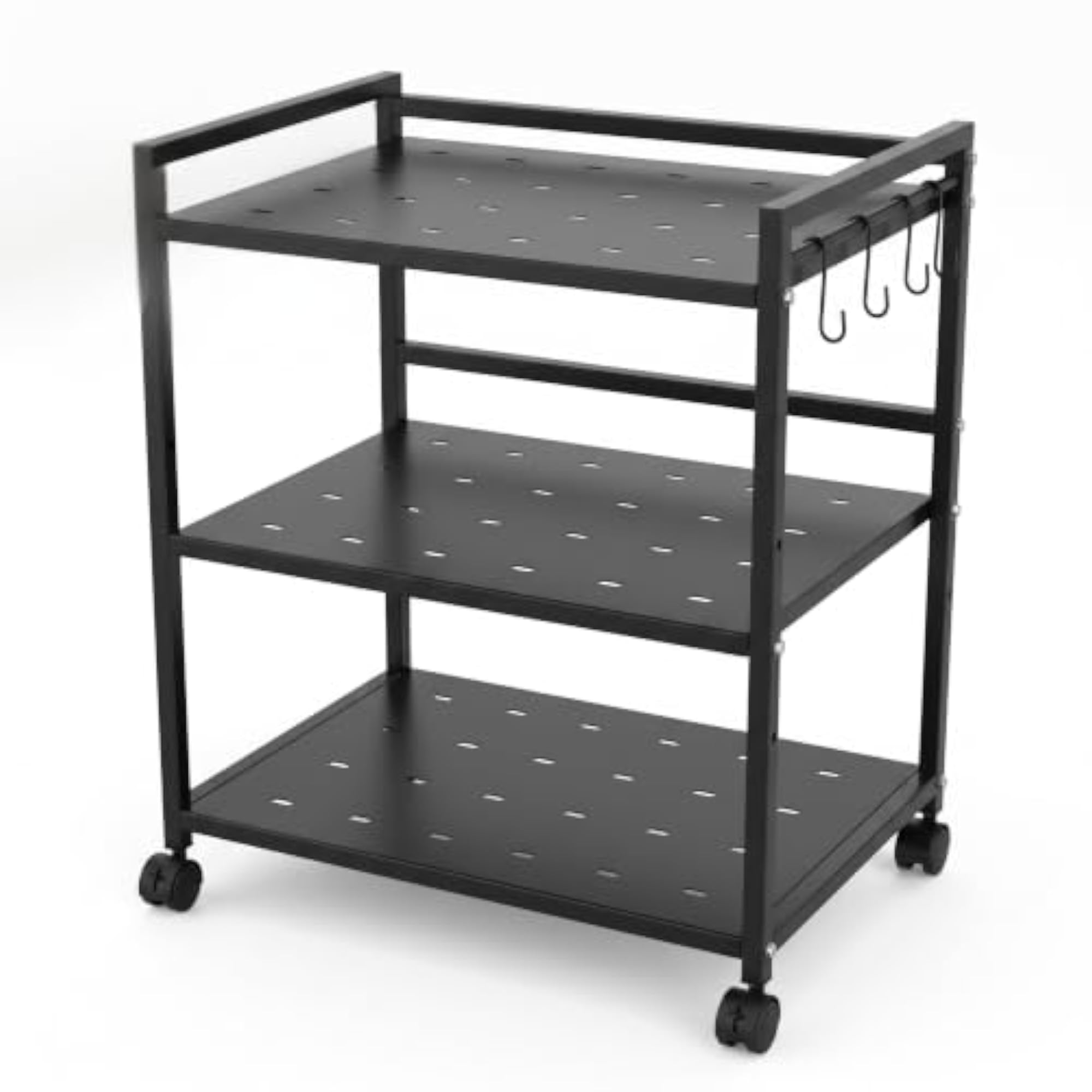 Tier Kitchen Storage Rack with Lockable Wheels, Versatile Organizer