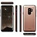 TORU CX Slim Galaxy S9 Plus Wallet Case Pink with Hidden ID Slot Credit Card Holder Hard Cover for Samsung Galaxy S9 Plus - Rose Gold