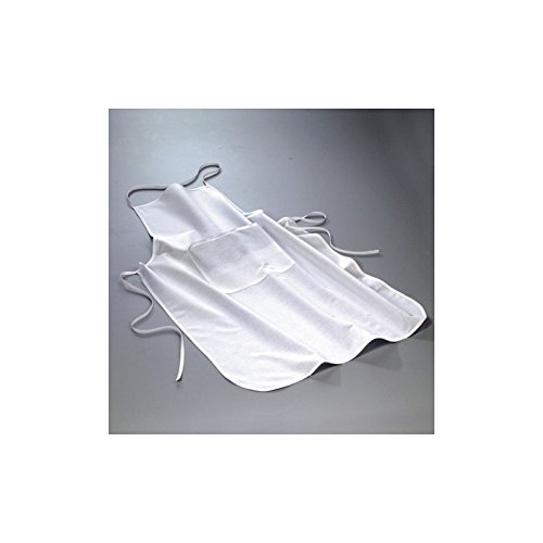 Artif Lot de 5 Tabliers de Bricolage pour Adulte, avec Poche, Coton Fin 105g/m2 Blanc, 60 cm x 90 cm