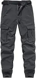 Calça cargo tática masculina, à prova d'água, para caminhada, todas as estações, com bainha elástica na parte inferior