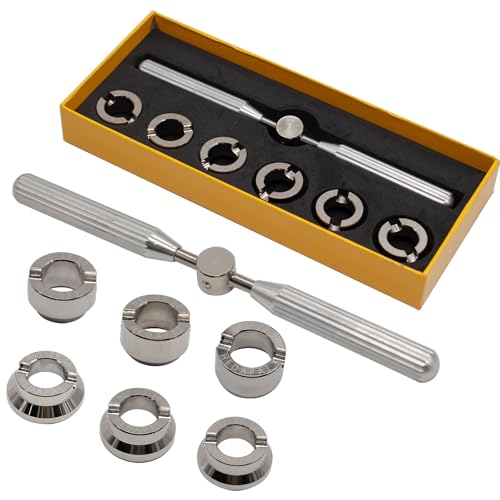 Outil montre 5537 pour ouvrir boîtier sans rayer avec 6 matrices de rechange Tudor et Rolex