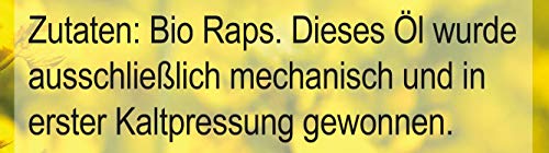 Rapsöl Seitenbacher Bio Rapsöl, Erstpressung, kaltgepresst