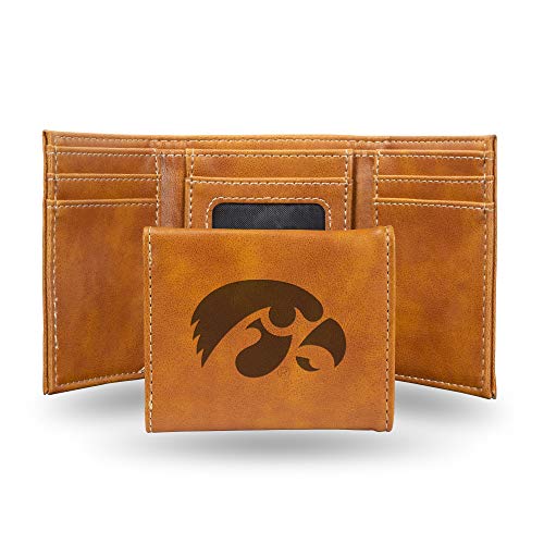 Image of Rico Industries NCAA Laser Engraved Trifold Laser Engraved Tri-Fold Wallet - Men's Accessory