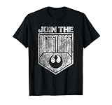 Star Wars Join The Resistance Distressed Center Rebel Badge T-Shirt