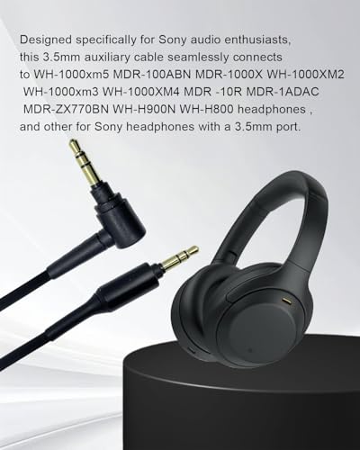 Cable de audio auxiliar Jack 3.5mm 1.5 m negro miniatura 2