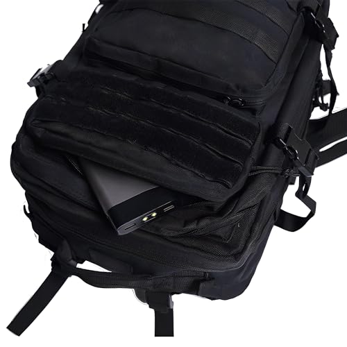 Lawaia Military Tactical Backpack 45L Army Backpack for Mens Ruck Sacks Adult Men Survival Bag Fishing Travel Suitable for Camping Hiking Outdoor Shoulder Daypack - Image 4