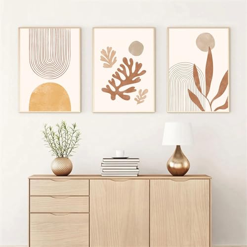 Art abstrait de soleil pour rompre la monotonie des murs affiche murale bohème 50x60cm