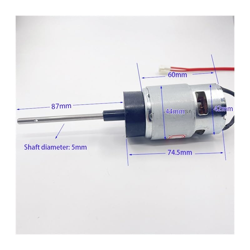 POWTAXBJGD RS-755 87mm Long Shaft DC Electronic Starter 12V 12.5V 7000RPM High Torque Fishing Model Boat Engine