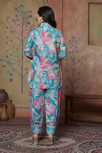 Greciilooks Co Ord Set For Women Stylish | Kurta Set For Women | Kurta Set | Ethnic Co Ord Set For Women | Full Sleeve Co-Ord Set (In, Alpha, 2Xl, Regular, Multicolor)