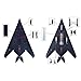 MOOKEENONE 1:72 Alloy USAF F-117 Nighthawk Attack Aircraft Fighter Toy Aircraft Model Simulation Aviation Science Exhibition Model