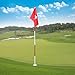 QinCiao 71 Inch Golf Pin with Hole Cup Professional Green Accessory Outdoor Training Tool Red One Size