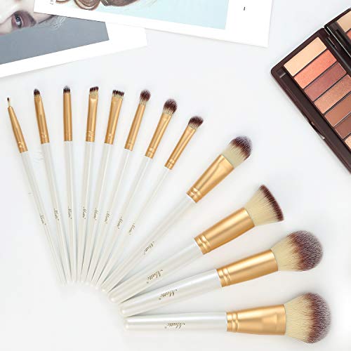 Matto Makeup Brushes 12 Piece Makeup Brush Set for Foundation Powder Mineral Eye Shadow Face Make Up Brushes