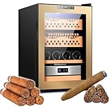 【Refroidissement par circulation d'air à 360°】La circulation d'air simulée assure une répartition homogène de l'air froid sur chaque article. Le circuit fermé maintient efficacement l'humidité optimale des cigares. Une sonde à induction précise crée un environnement de vieillissement idéal.