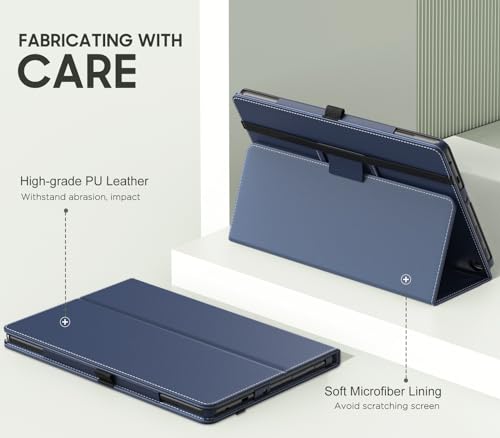 Image of MoKo Case Fits All-New Amazon Kindle Fire HD 10 & 10 Plus Tablet (13th /11th Generation, 2023 /2021 Release) 10.1 inch - Slim Folding Stand Cover with Auto Wake /Sleep, Indigo