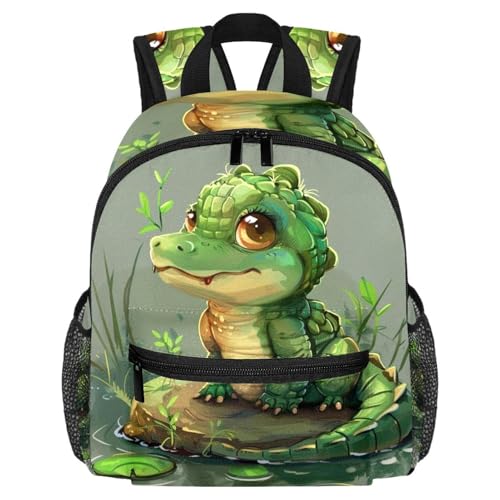 Sac à dos crocodile enfant pour l'école primaire et maternelle fille garçon multicolore
