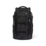 Ideal für den Schulanfang Satch pack Schulrucksack - ergonomisch, 30 Liter, Organisationstalent - Ninja Bermuda - Black, einheitsgröße