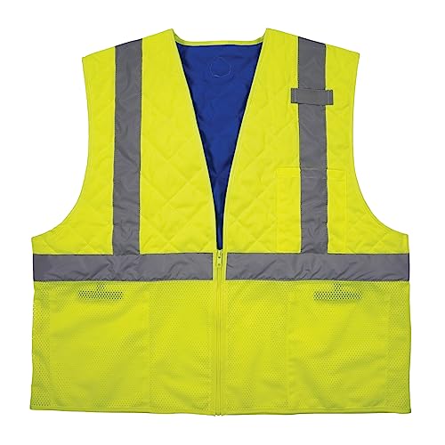 Ergodyne Chill Its 6668 Lightweight Cooling Safety Vest, High Visibility Reflective Type R, Class 2