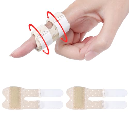 Trigger Thumb Splints, Breathable Finger Splint, Beige 2pcs