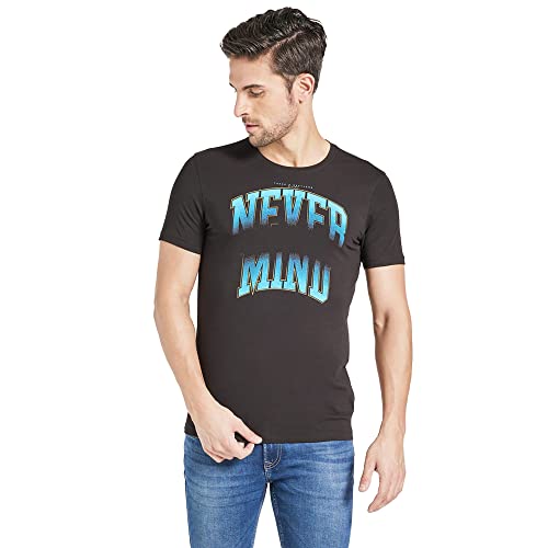 Image of Spykar Men's Printed Regular Fit T-Shirt