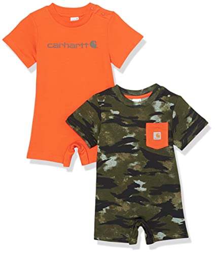 Image of Carhartt baby-boys Short-sleeve 2-piece Romper Set