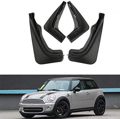 Richdoo Car Mud Flaps Splash Guard Kit Fender Mudguard Mud Flap Front and Rear Flaps/Guards Fit For Cooper ONE R56 2008-2015
