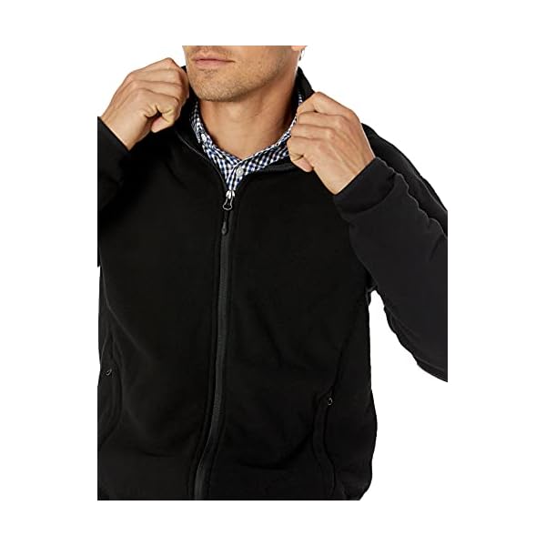 Amazon Essentials Men's Full-Zip Polar Fleece Jacket, Black, XX-Large - Image 4