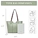 Montana West Tote Bag for Women Top Handle Satchel Purse Oversized Shoulder Handbag Hobo Bags Green Christmas Gift MWC-118GN