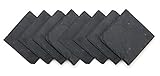 Trademark Innovations Slate Drink Coasters - Set of 8 - 4' x 4'