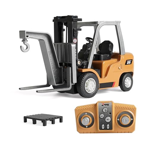 ARRISHOBBY 1:64 ‌ミニフォークリフト 建設車両 亜鉛合金ボディ 変形 大人・子供向けおもちゃ アプリ操作 技適認証済みの画像